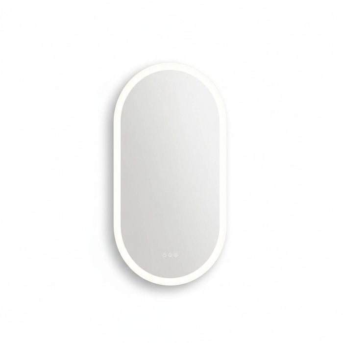 1000x500mm LED Bathroom Mirror Oval Anti-Fog Dimmable Wall Mount
