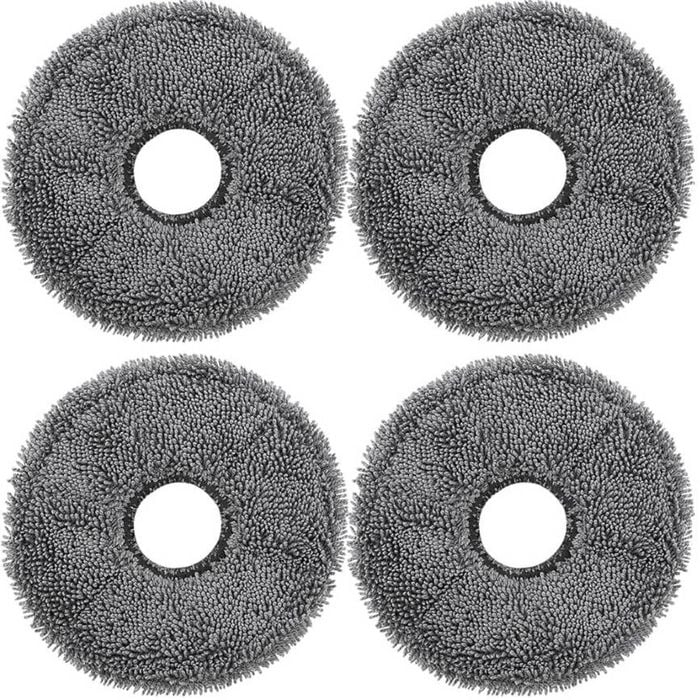 Hygieia Mop Pads for Dreame  L & X Series Robot Vacuum Cleaners, Pkt 4