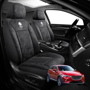 Australian Goose Edition Front Seat Covers for Mazda CX-3 2015 - Current (DK) - Suede, Universal Fit - Black