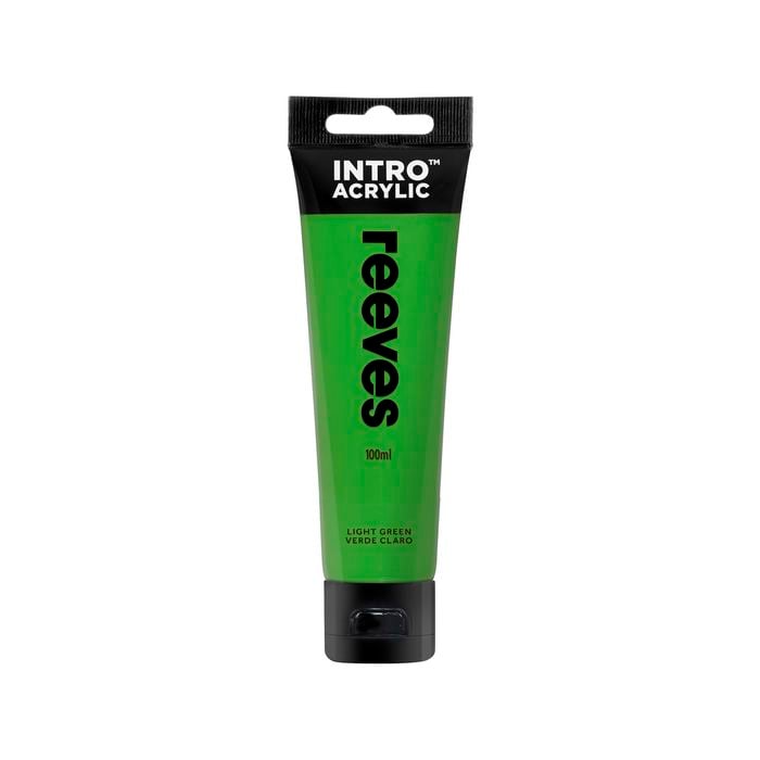 Reeves 100ml Light Green Intro Acrylic Paint