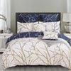 Fabric Fantastic Tree Reversible Queen Size Beige Quilt/doona/duvet Cover Set