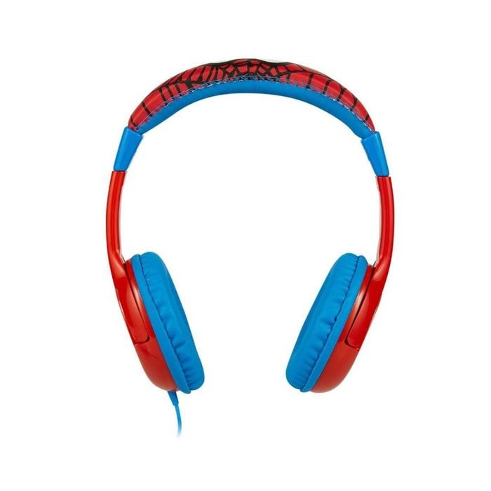 Marvel Spider-man Auxiliary Headphones With Kid-friendly Volume Limit, Padded Earcups & Adjustable Headband
