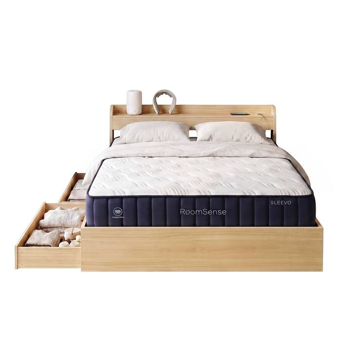 RoomSense Queen Firm Mattress 26cm Bundle with Storage Bed Frame