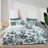 Bianca Abbey Super King Cotton Quilt Cover Set 240x270cm - Green
