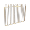 ProtectorAl 1201 - 1500 x 1200mm Primrose Aluminium Garden Gate Loop & Spear