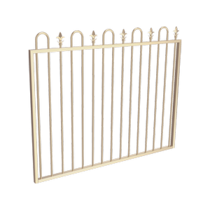 ProtectorAl 1201 - 1500 x 1200mm Primrose Aluminium Garden Gate Loop & Spear
