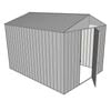 Build-a-Shed 2.2 x 3.0 x 2.3m Front Gable Single Hinged Door Deep Shed - Zinc