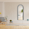 Best World Diamond Water Drop Arch Wall Mirror 200cm x 100cm Silver Acrylic Frame