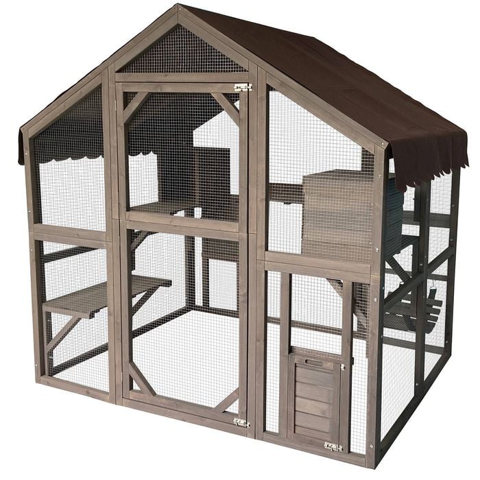 Flyline Walk In Catio Cat Enclosure Cage Half Size 140x188cm