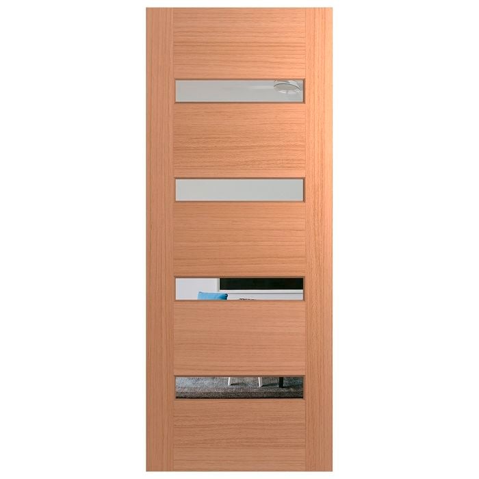 Hume Doors 1980 x 860 x 40mm Glazed Clear Savoy XS11 Entrance Door