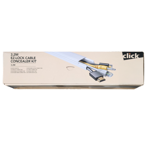 Click 13 x 30mm 3.2m Ez-Lock Cable Concealer Raceway Kit