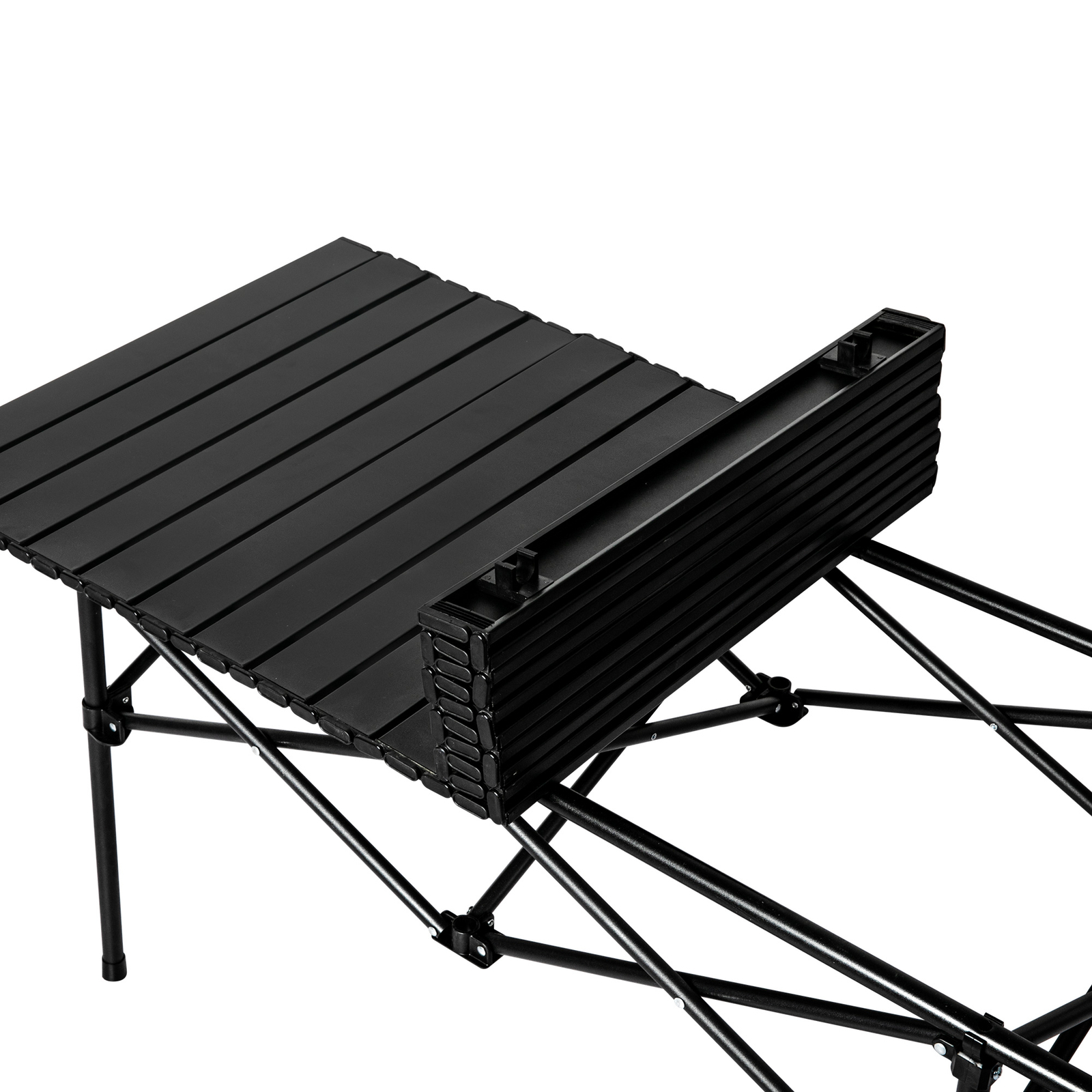 Levede Folding Camping Table Portable Picnic Outdoor Bbq Desk In Stylish Black Bunnings Australia