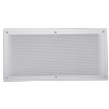 Builders Edge 400 x 200mm White Aluminium Eave Vent - Twin Pack