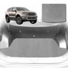 6D Diamond Car Boot Mat for Ford Everest UA2015-2021-(3rd Row seats up/7 seater)-Cargo Mat-Grey-Outback GT