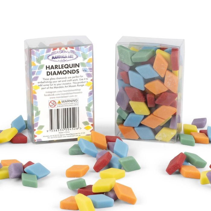 Mandala Art Harlequin Diamond Mosaic Tiles