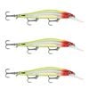 3x Rapala 12cm RipStop Shallow Jerkbait Hard Body Fishing Lures - Clown