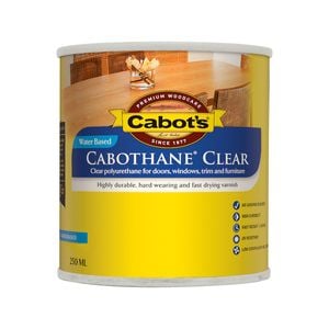 Cabot's 250ml Gloss Water Based Cabothane Clear Polyurethane Timber Varnish