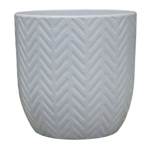 Northcote Pottery 17cm White Ava Herring Egg Pot