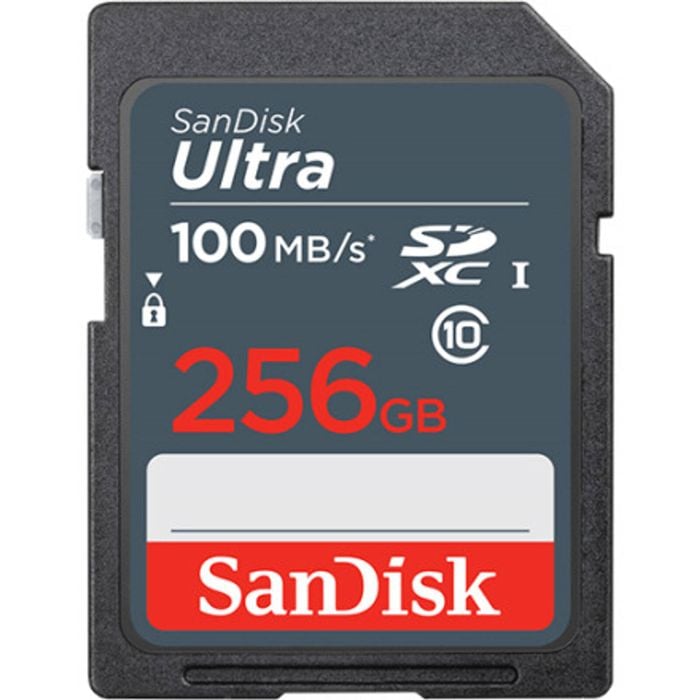 Sandisk 256gb Sd Card Sdxc Ultra Class 10 Dslr Video Camera Memory Card 100mb/s