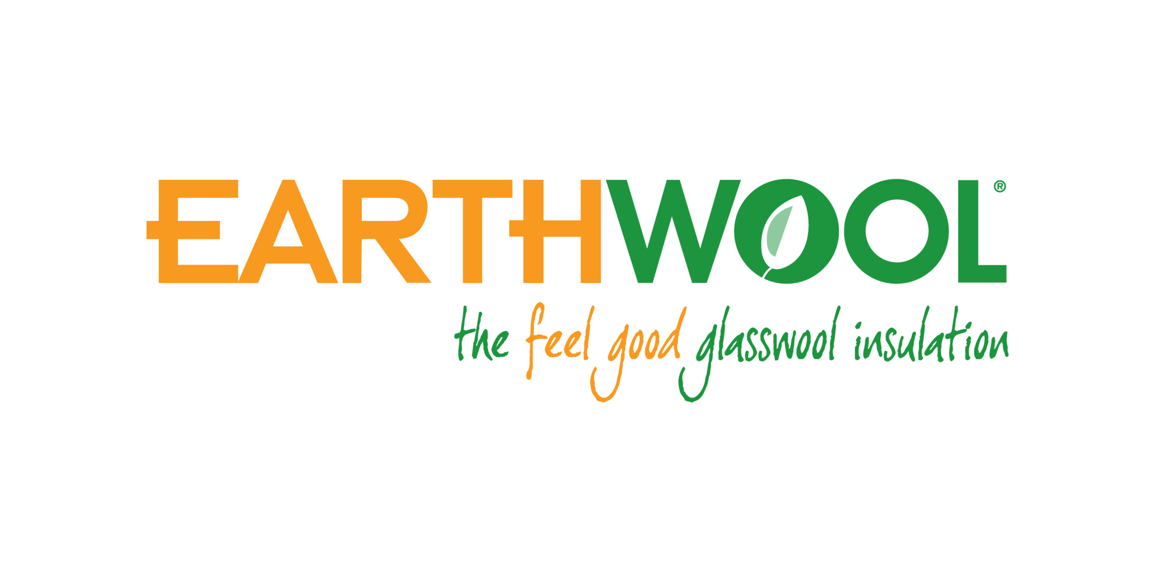 Earthwool logo with feel good glasswool insulation written underneath