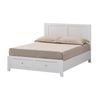 Luna Queen Bed Frame Storage Drawer White