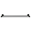Barelli Piazza 900mm Matte Black Double Towel Rail - 900mm
