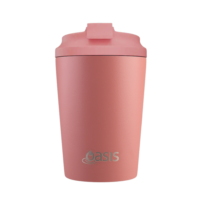 Oasis Ceramic Lined Stainless Steel Double Wall Coffee Cup 360ml - Auburn
