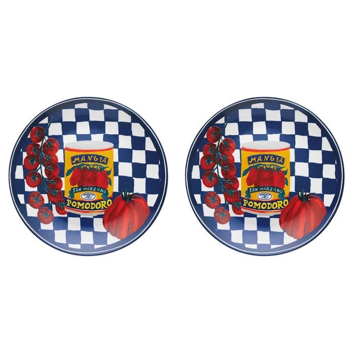 2PK Porto Valentina Porcelain Round Serving Platter 30cm Medley