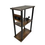 Viviendo Smart Side Table Bedside End with Charging Station USB Ports and Power Outlets  - Side Table | 62cm | 20cm