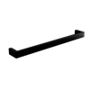 Hotwire 600mm Black Single Horizontal Square Heated Towel Rail