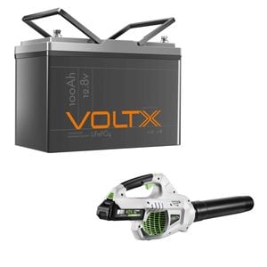 Voltx 12v 100ah Lithium Battery + 40v Leaf Blower