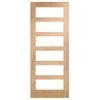 Corinthian 2040 x 820 x 35mm Internal Door White Oak Moda Clear Glass AMODG14