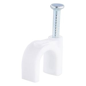 DETA 10mm Round Cable Clips - 100 Pack
