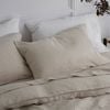 Bedding Co. 2pc Pillow Case Set 100% French Flax Linen Natural King