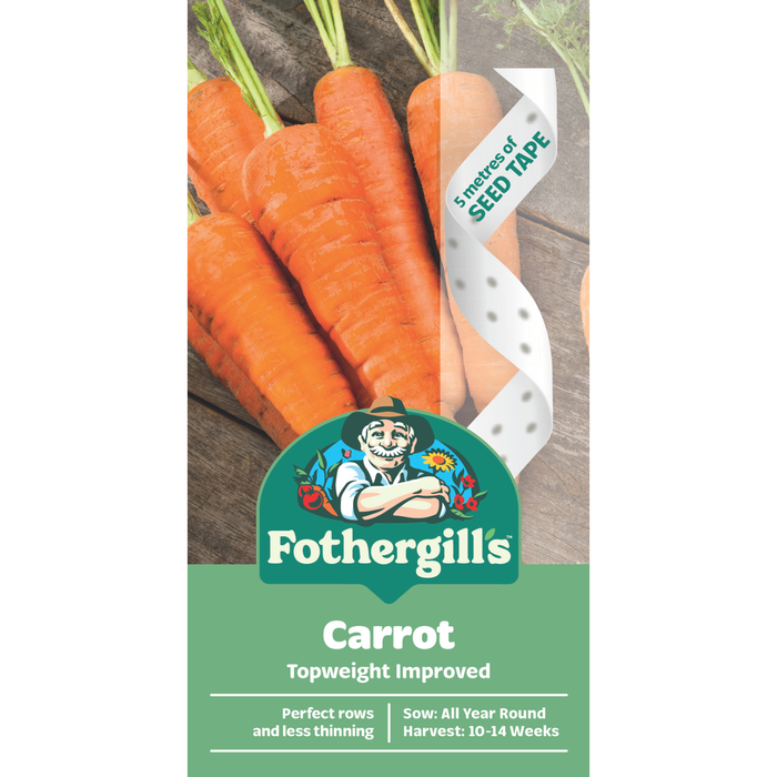 Fothergill's Carrot Topweight Improved Seed Tape