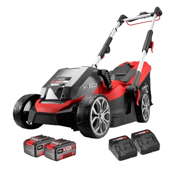 Ozito PXC 36V (2 x 18V) 335mm Lawn Mower 3.0Ah Kit PXLMK-3182