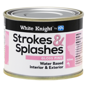 White Knight 100ml Pink Gloss Strokes and Splashes Paint