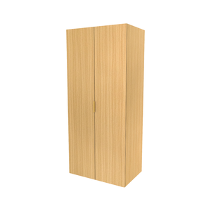 Lugna 2048 x 900 x 580mm Sand 3 Shelf 3 Drawers Double Door Storage Cabinet