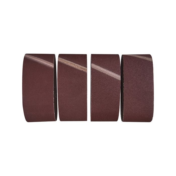 IRWIN 100 x 533mm Mixed Grit Sanding Belts - 4 Pack