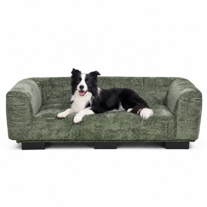 Advwin Elevated Pet Sofa Bed Couch Orthopedic 3-sided Bolsters For Medium Large Dogs