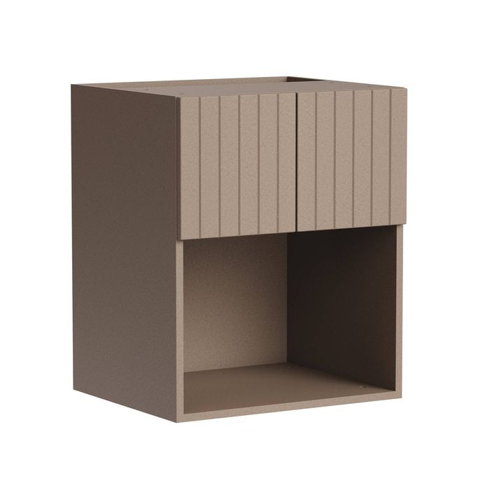 Kaboodle 600mm Raw Board V-Groove Microwave Wall Cabinet
