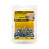 Zenith 6G x 20mm Zinc Plated Hinge-Long Threads Timber Screws - 100 Pack