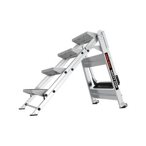 Little Giant 150kg Aluminium Safety Step 4 without Bar Single Side Stepladder