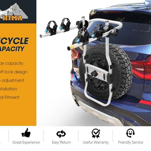 2 Bike Spare Tire Rack Bicycle Bike Rack Rear Car Foldable Bunnings Australia