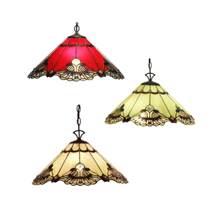 G&g Benita Tiffany Pendant  Light- Beige