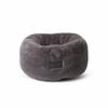 La Doggie Vita Charcoal Plush Dog Donut Bed