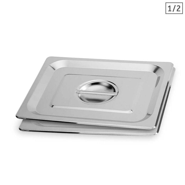 SOGA 2X GN 1/2 Pan Lids – Stainless Steel