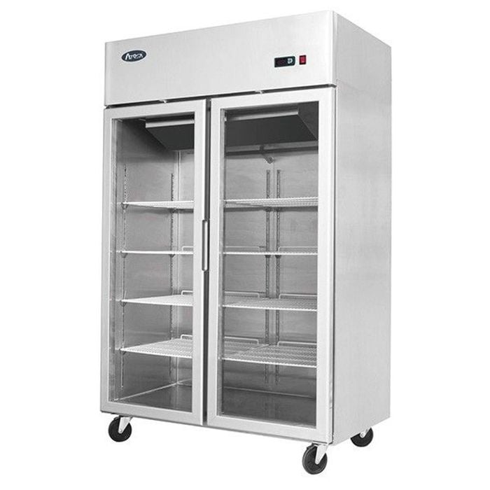 Atosa Top Mounted Double Glass Door Freezer Mcf8602