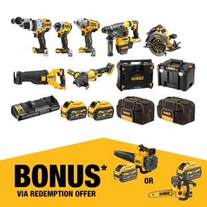 DeWALT 18V/54V XR 9.0Ah 8 Piece Mixed Voltage Combo Kit DCZ803X2-XE