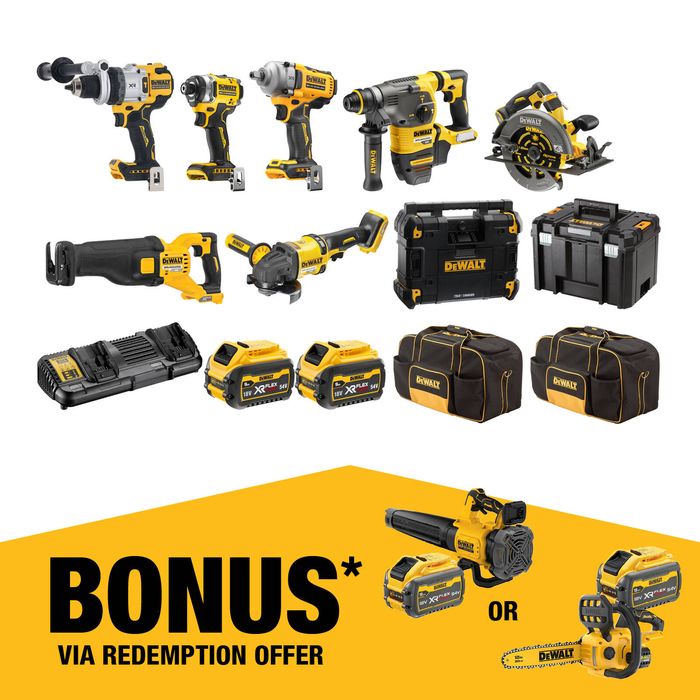 DeWALT 18V/54V XR 9.0Ah 8 Piece Mixed Voltage Combo Kit DCZ803X2-XE